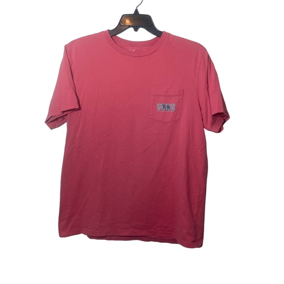 Vineyard Vines Large Salmon T Shirt Mens 100% Cotton Pockets - Picture 4 of 6
